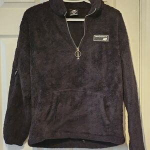 New Balance Fleece Pullover in Dark Purple